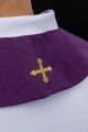 Stuła adwentowa fioletowa z haftem IHS - S-2076-03-103 - HAF S-2076-03-103 - Dewocjonalia P.H. Jakóbczak - Katolicki sklep liturgiczny i hurtownia