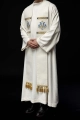 Stuła kapłańska ecru z haftem maryjnym - S-2074-05-71 - HAF S-2074-05-71 - Dewocjonalia P.H. Jakóbczak - Katolicki sklep liturgiczny i hurtownia