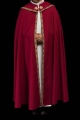 Kapa liturgiczna czerwona z haftem IHS - S-3067-02-70 - HAF S-3067-02-70 - Dewocjonalia P.H. Jakóbczak - Katolicki sklep liturgiczny i hurtownia