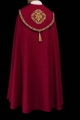 Kapa liturgiczna czerwona z haftem IHS - S-3067-02-70 - HAF S-3067-02-70 - Dewocjonalia P.H. Jakóbczak - Katolicki sklep liturgiczny i hurtownia