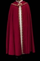 Kapa liturgiczna czerwona z haftem IHS - S-3067-02-70 - HAF S-3067-02-70 - Dewocjonalia P.H. Jakóbczak - Katolicki sklep liturgiczny i hurtownia