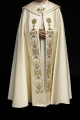 Kapa liturgiczna ecru z haftem IHS - KKP/006/05 - HAF KKP/006/05 - Dewocjonalia P.H. Jakóbczak - Katolicki sklep liturgiczny i hurtownia