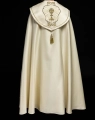 Kapa liturgiczna ecru z haftem IHS - KKP/006/05 - HAF KKP/006/05 - Dewocjonalia P.H. Jakóbczak - Katolicki sklep liturgiczny i hurtownia