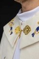 Kapa liturgiczna ecru z haftem maryjnym - LE/3045/05 - HAF LE/3045/05 - Dewocjonalia P.H. Jakóbczak - Katolicki sklep liturgiczny i hurtownia