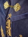 Kapa liturgiczna fioletowa z aksamitnym pasem i haftowanym krzyżem - LE/3029/03 - HAF LE/3029/03 - Dewocjonalia P.H. Jakóbczak - Katolicki sklep liturgiczny i hurtownia