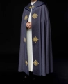 Kapa liturgiczna fioletowa z aksamitnym pasem i haftowanym krzyżem - LE/3029/03 - HAF LE/3029/03 - Dewocjonalia P.H. Jakóbczak - Katolicki sklep liturgiczny i hurtownia