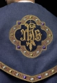 Kapa liturgiczna fioletowa z haftem IHS - S-3067-03-70 - HAF S-3067-03-70 - Dewocjonalia P.H. Jakóbczak - Katolicki sklep liturgiczny i hurtownia