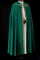 Kapa liturgiczna zielona z haftem IHS - S-3067-01-70 - HAF S-3067-01-70 - Dewocjonalia P.H. Jakóbczak - Katolicki sklep liturgiczny i hurtownia