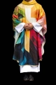Ornat wielokolorowy z nadrukiem krzyża - KOD/7005/99/40 - HAF KOD/7005/99/40 - Dewocjonalia P.H. Jakóbczak - Katolicki sklep liturgiczny i hurtownia