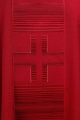 Ornat czerwony z haftowanymi krzyżami - HA7032-02 - HAF HA7032-02 - Dewocjonalia P.H. Jakóbczak - Katolicki sklep liturgiczny i hurtownia