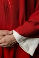 Ornat czerwony z haftowanym krzyżem - HA7034-02 - HAF HA7034-02 - Dewocjonalia P.H. Jakóbczak - Katolicki sklep liturgiczny i hurtownia