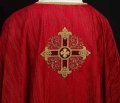 Ornat czerwony z haftowanym krzyżem - HAF KOA/006/02/99 - Dewocjonalia P.H. Jakóbczak - Katolicki sklep liturgiczny i hurtownia