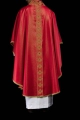 Ornat czerwony z haftowanym pasem z motywem krzyża - S-7056-02-54 - HAF S-7056-02-54 - Dewocjonalia P.H. Jakóbczak - Katolicki sklep liturgiczny i hurtownia