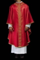 Ornat czerwony z haftowanym pasem z motywem krzyża - S-7056-02-54 - HAF S-7056-02-54 - Dewocjonalia P.H. Jakóbczak - Katolicki sklep liturgiczny i hurtownia