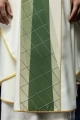 Ornat ecru z haftem ryby i krzyża - HA7010-05 - HAF HA7010-05 - Dewocjonalia P.H. Jakóbczak - Katolicki sklep liturgiczny i hurtownia