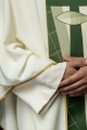 Ornat ecru z haftem ryby i krzyża - HA7010-05 - HAF HA7010-05 - Dewocjonalia P.H. Jakóbczak - Katolicki sklep liturgiczny i hurtownia