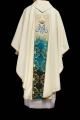 Ornat ecru z haftowanym pasem - HA7015-05 - HAF HA7015-05 - Dewocjonalia P.H. Jakóbczak - Katolicki sklep liturgiczny i hurtownia