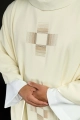 Ornat ecru z haftowanymi krzyżami - HA7033-05 - HAF HA7033-05 - Dewocjonalia P.H. Jakóbczak - Katolicki sklep liturgiczny i hurtownia