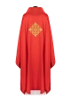 Ornat czerwony z haftowanym krzyżem - KDT/7021/02/53 - HAF KDT/7021/02/53 - Dewocjonalia P.H. Jakóbczak - Katolicki sklep liturgiczny i hurtownia