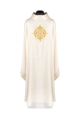 Ornat ecru z haftowanym krzyżem - KDT/7021/05/53 - HAF KDT/7021/05/53 - Dewocjonalia P.H. Jakóbczak - Katolicki sklep liturgiczny i hurtownia