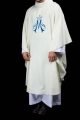 Ornat ecru z haftem maryjnym - KDT/7129/05/01 - HAF KDT/7129/05/01 - Dewocjonalia P.H. Jakóbczak - Katolicki sklep liturgiczny i hurtownia