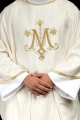 Ornat ecru z haftem maryjnym - KOA/004/05/99 - HAF KOA/004/05/99 - Dewocjonalia P.H. Jakóbczak - Katolicki sklep liturgiczny i hurtownia