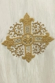 Ornat ecru z haftowanym krzyżem - KOA/006/05/99 - HAF KOA/006/05/99 - Dewocjonalia P.H. Jakóbczak - Katolicki sklep liturgiczny i hurtownia