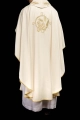 Ornat ecru z haftem kłosów zboża i krzyża - S-7054-05-53 - HAF S-7054-05-53 - Dewocjonalia P.H. Jakóbczak - Katolicki sklep liturgiczny i hurtownia