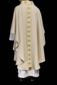 Ornat ecru z haftowanym pasem z motywem krzyża - S-7069-05-70 - HAF S-7069-05-70 - Dewocjonalia P.H. Jakóbczak - Katolicki sklep liturgiczny i hurtownia