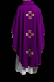 Ornat fioletowy z haftowanymi krzyżami - HA7011-03 - HAF HA7011-03 - Dewocjonalia P.H. Jakóbczak - Katolicki sklep liturgiczny i hurtownia