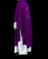 Ornat fioletowy z haftowanym krzyżem - HA7034-03 - HAF HA7034-03 - Dewocjonalia P.H. Jakóbczak - Katolicki sklep liturgiczny i hurtownia