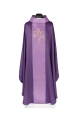 Ornat fioletowy z haftowanym pasem z monogramem IHS - KDT/7015/03/53 - HAF KDT/7015/03/53 - Dewocjonalia P.H. Jakóbczak - Katolicki sklep liturgiczny i hurtownia