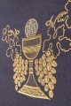 Ornat fioletowy z haftem kielicha i winorośli - KDT/7022/03/70 - HAF KDT/7022/03/70 - Dewocjonalia P.H. Jakóbczak - Katolicki sklep liturgiczny i hurtownia
