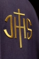 Ornat fioletowy z haftem IHS - KOA/001/03/70 - HAF KOA/001/03/70 - Dewocjonalia P.H. Jakóbczak - Katolicki sklep liturgiczny i hurtownia