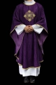 Ornat fioletowy z haftowanym krzyżem - KOA/006/03/99 - HAF KOA/006/03/99 - Dewocjonalia P.H. Jakóbczak - Katolicki sklep liturgiczny i hurtownia