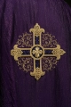 Ornat fioletowy z haftowanym krzyżem - KOA/006/03/99 - HAF KOA/006/03/99 - Dewocjonalia P.H. Jakóbczak - Katolicki sklep liturgiczny i hurtownia