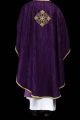 Ornat fioletowy z haftowanym krzyżem - KOA/006/03/99 - HAF KOA/006/03/99 - Dewocjonalia P.H. Jakóbczak - Katolicki sklep liturgiczny i hurtownia
