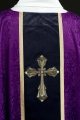 Ornat fioletowy z haftowanym pasem z motywem krzyża - KOA/007/03/98 - HAF KOA/007/03/98 - Dewocjonalia P.H. Jakóbczak - Katolicki sklep liturgiczny i hurtownia