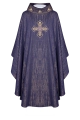 Ornat fioletowy z haftowanym krzyżem - LE/7036/03 - HAF LE/7036/03 - Dewocjonalia P.H. Jakóbczak - Katolicki sklep liturgiczny i hurtownia