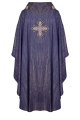 Ornat fioletowy z haftowanym krzyżem - LE/7036/03 - HAF LE/7036/03 - Dewocjonalia P.H. Jakóbczak - Katolicki sklep liturgiczny i hurtownia