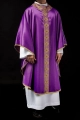 Ornat fioletowy z haftowanym pasem z motywem krzyża - S-7056-03-54 - HAF S-7056-03-54 - Dewocjonalia P.H. Jakóbczak - Katolicki sklep liturgiczny i hurtownia
