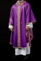 Ornat fioletowy z haftowanym pasem z motywem krzyża - S-7056-03-54 - HAF S-7056-03-54 - Dewocjonalia P.H. Jakóbczak - Katolicki sklep liturgiczny i hurtownia