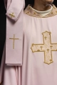 Ornat różowy z haftowanym krzyżem - S-7061-08-53 - HAF S-7061-08-53 - Dewocjonalia P.H. Jakóbczak - Katolicki sklep liturgiczny i hurtownia