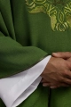Ornat zielony z haftowanym krzyżem - HA7035-01 - HAF HA7035-01 - Dewocjonalia P.H. Jakóbczak - Katolicki sklep liturgiczny i hurtownia