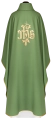 Ornat zielony z haftem IHS - KDT/7047/01/12 - HAF KDT/7047/01/12 - Dewocjonalia P.H. Jakóbczak - Katolicki sklep liturgiczny i hurtownia