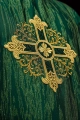 Ornat zielony z haftowanym krzyżem - KOA/006/01/99 - HAF KOA/006/01/99 - Dewocjonalia P.H. Jakóbczak - Katolicki sklep liturgiczny i hurtownia