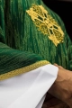 Ornat zielony z haftowanym krzyżem - KOA/006/01/99 - HAF KOA/006/01/99 - Dewocjonalia P.H. Jakóbczak - Katolicki sklep liturgiczny i hurtownia