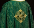 Ornat zielony z haftowanym krzyżem - KOA/006/01/99 - HAF KOA/006/01/99 - Dewocjonalia P.H. Jakóbczak - Katolicki sklep liturgiczny i hurtownia