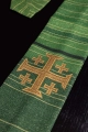Ornat zielony z nadrukiem krzyża jerozolimskiego - KOD/7001/01/40 - HAF KOD/7001/01/40 - Dewocjonalia P.H. Jakóbczak - Katolicki sklep liturgiczny i hurtownia