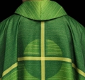 Ornat zielony z nadrukiem krzyża - KOD/7010/01/40 - HAF KOD/7010/01/40 - Dewocjonalia P.H. Jakóbczak - Katolicki sklep liturgiczny i hurtownia
